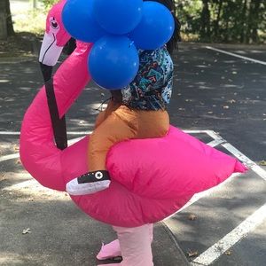 Flamingo Rider Inflatable Halloween Outfit Costume